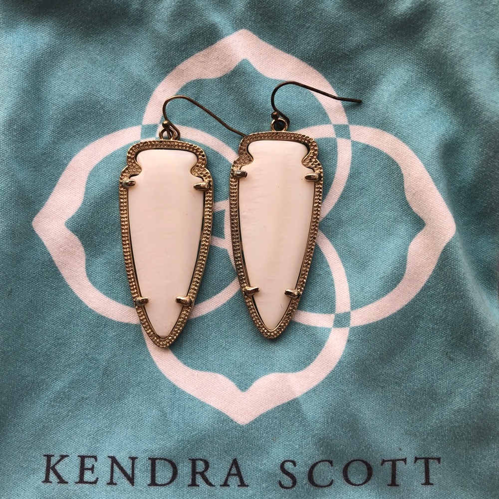 Kendra Scott White Earrings